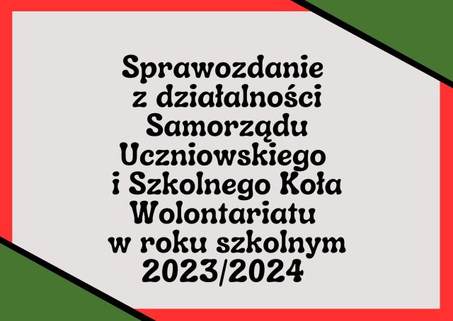 plakat sprawozdania